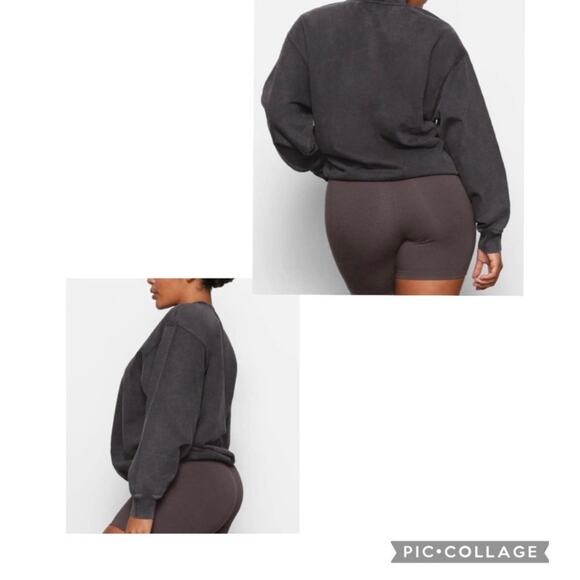 Skims Size Small Midnight Pullover Sweater No Hoodie 100% Cotton AP-POV-0839 - Picture 7 of 11